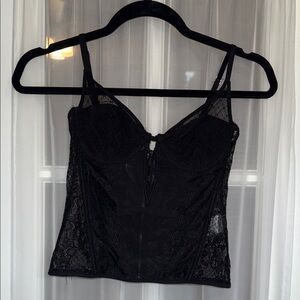 White Fox Boutique Black Lace Top